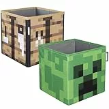 Phoenix Minecraft Aufbewahrungsboxen aus Stoff, 2 Stück