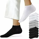 NUOZA Socken Damen 35-38 Kurze Herrensocken Sportsocken SneakerSocken Weiße