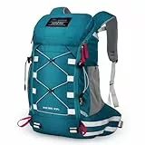 Mountaintop 35L Wanderrucksack Herren Damen Reiserucksack Trekkingrucksack Outdoor Rucksäcke mit Regenhülle für Camping Wandern Radfahren Tagesausflüge, 55x30x18cm
