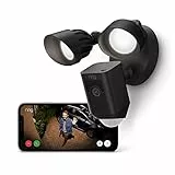 Ring Flutlichtkamera Plus Kabel (Floodlight Cam Wired Plus) | Überwachungskamera aussen mit WLAN, HD-Video, LED-Flutlicht, Nachtsicht, Bewegungserfassung & Sirene | Alexa-kompatible Sicherheitskamera