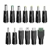 Tonton 13 PCS Universal-Netzteil 5.5x2.1mm AC DC Stecker Kit DC Stecker passend für Notebook, Computer und Audio, TV, etc