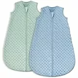 Yoofoss Schlafsack Baby Winter 1.5 Tog - 2er Pack 67cm/0-6 Monate Winterschlafsack Herbst Babyschlafsack Warm Ganzjahresschlafsack für Jungen Mädchen Neugeborene