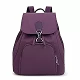 JIANLINST Rucksack Damen Elegant Damenrucksack Anti Diebstahl Cityrucksack Tagesrucksack Modern Schulrucksack Daypack für Reisen Freizeit Arbeit Schule Lila