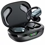 HolaDream BX17 Bluetooth 5.3 In-Ear-Kopfhörer, Schwarz, Kabellose Sport Kopfhörer mit HiFi Stereo Sound, Wasserdicht IPX7, LED Anzeige, 78 Std. Wiedergabezeit, 1 Jahr Garantie