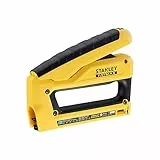 Stanley FatMax Reverse Squeeze Tacker (mit Sichtfenster am Klammerfach, Unterlademagazin, flexible Druckeinstellung, kompatibel mit Klammern (G 6-14 mm) und Nägeln (18GA 12, 15 mm)), FMHT0-80551