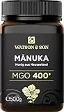 Watson & Son Manuka Honig MGO 400+ 500g | Premium Qualität aus Neuseeland