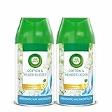 Air Wick Freshmatic Max Raumspray DUO – Nachfüller für den Air Wick Freshmatic Max – Duft: Cotton und Weißer Flieder – 2 x 250 ml Nachfüller Raumduft und Lufterfrischer