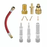 Manovella Ventiladapter Set 4-teilig – Fahrrad & Auto – Für AV, DV, SV (Presta) – Mit Verlängerung – Universal Reifenadapter für Luftpumpe, Kompressor & Tankstelle – Tragbar & Luftdicht