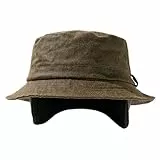 TOP-EX wasserdichte Winter-Fischerhüte mit Ohrenklappen & Nackenklappe, warme Fleece-gefütterte Regenhüte zum Wandern, Angeln und für Outdoor-Aktivitäten, Winddicht, Grün, XL