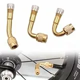 KFDDRN Ventilverlängerung Autoventil Adapter Fahrrad Ventile Adapter Ventiladapter Winkel Französisches Ventil Adapter Reifenventilverlängerung Für Auto Motorrad Fahrrad Scooter 45 90 135 Grad