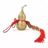 FTVOGUE Chinesische Feng Shui aus reinem Messing Kürbis geformt Dekor Kürbis Dekoration Symbol des Glücks Gesundheit Schatz für Freunde