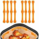 Airfryer Magnete für Backpapier Zubehör für Heißluftfritteuse, 8 Stück Magnetisch Silikon Baking Paper Befestigungsschnalle, Magnetische Silikonschnallen für Ninja COSORI PHLIPS Panasonic Air Fryer