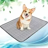NIBESSER Kühlmatte für Hunde Pet Dog Cooling Mat Sommer Selbstkühlende Matte Hunde Katzen Haustier Kühlmatte Natürlich
