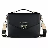Bugatti Ella Classic Bag für Damen, Umhängetasche aus Kunstleder, Henkeltasche, schwarz