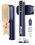 Sundu Dampfglätter, Steamer mit 2 Wassertanks (180 ml und 100 ml), 15S Schnelles Aufheizen, 24 g/min Starke Dampfleistung, Reisebügeleisen mit Touch-Steuerung, LED Display, Steam Iron Blau
