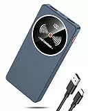 Power Bank 10000mAh Slim Klein Aber Stark Externer Handyakkus, USB C Eingang und Ausgang Powerbank, Tragbares Ladegerät mit 3 Ports kompatibel mit iPhone 17 16 15 14 13 Pro Max Plus Mini, Reinblau