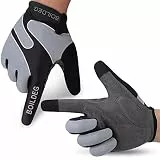 boildeg Fahrradhandschuhe Radsporthandschuhe rutschfeste und stoßdämpfende Mountainbike Handschuhe mit Signalfarbe geeiget Unisex Herren Damen