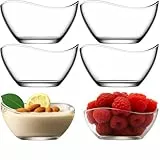 Dessertschalen Glas 6er-Set – 215 ml Bleifrei & Spülmaschinenfest Ideal für Pudding, Eis, Creme & Desserts