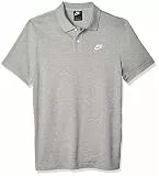 Nike Herren M Nsw Ce Matchup Pq Polo Shirt, Dark Grey Heather/White, L EU
