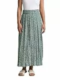 TOM TAILOR Damen 1046452 Midi Rock, 38116 - Abstract Tel Green Grid Design, 34 EU
