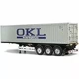 Tamiya 56377 1:14 RC 40ft Container 3A Auflieger OKL - Bausatz zum Zusammenbauen, RC Truck, fernsteuerbarer, Lastwagen, LKW, Konstruktionsspielzeug, Modellbau, Basteln