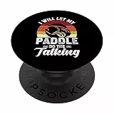 Let Paddle Do Talking Tischtennis Ping Pong Spieler Grafik PopSockets mit austauschbarem PopGrip