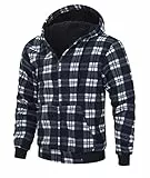 igeekwell Winterjacke Herren Kapuzenpullover mit Kapuze Fleecejacke für Männer Casual Kapuzenjacke Bequeme & Warme