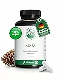 Green Naturals® MSM Kapseln 2100 mg - Hochdosiertes Methylsulfonylmethan aus Kiefern - 2 Monatsvorrat (180 Kapseln) - Apothekenqualität - vegan & allergenfrei