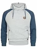 Indicode Herren INRowland Sweatshirt mit Kapuze | Hoodie Kapuzenpullover für Männer Lt Grey Mix, XXL