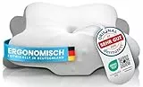 Orthopädisches Nackenstützkissen bei Nackenschmerzen aus hochwertigem Memory Foam - Ergonomisches Nackenkissen - Kopfkissen für Seiten-, Rücken- & Bauchschläfer - waschbarer Bezug bei 40°C