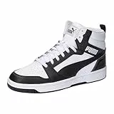 PUMA Unisex Rebound V6 Turnschuhe, Puma White Puma Black Shadow Gray Puma White, 44 EU