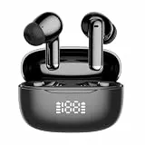 FAMOO Bluetooth Kopfhörer Kopfhörer Kabellos Bluetooth 5.3 In Ear Kopfhörer mit 4Mic ENC Anruf Noise Cancelling LED Anzeige HiFi Stereo Bass 50 std Spielzeit IPX7 Wasserdicht Ohrhörer für iOS Android