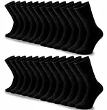 HELDENWERK Business Socken Herren 12 Paar I Herrensocken aus atmungsaktiver Baumwolle ohne drückende Naht I Männersocken, Anzugsocken (12x schwarz)