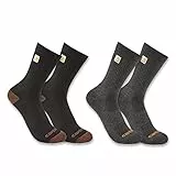 Carhartt Herren Midweight Logo Crew 2er Pack Socken, Sortiert 1, X-Large
