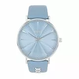 JOOP! Armbanduhr Damen Quarzuhr Analog, mit Leder Armband, Blau, 5 bar Wasserdicht, Kommt in Uhren Geschenk Box, 2035663