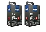 Schwalbe Unisex-Adult SV19 Fahrradschläuche, Schwarz, 29'', 28'' 27.5'' x 2er pack