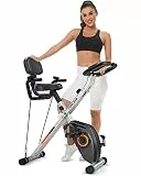 YOSUDA 5 in 1 Heimtrainer Fahrrad klappbar, 2026 Neu Ergometer Hometrainer fahrrad - Bequem & Leise, bis 150KG, LCD-Display, Ergometer Heimtrainer Senioren, Fitnessbikes