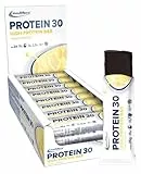 IronMaxx Protein 30 Eiweißriegel – Vanille - 24x35g | High Protein Bar 30% Eiweiß, Low Carb & zuckerreduziert | Vitaminreicher Fitness Snack für Muskelaufbau & Diät
