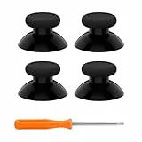 eXtremeRate 4Pcs Thumbsticks für Xbox Series X/S Controller, Custom Analog Sticks Swap Joysticks Reparatur Set für Xbox One Standard/One X/S/Elite V1 Controller-Schwarz