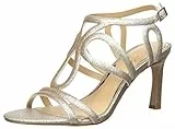 Jewel Badgley Mischka Damen Simba Sandalen mit Absatz, hellgoldfarben, 40 EU