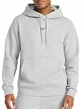 Reebok Finisher Herren-Kapuzenpullover, Standard-Passform, mittelschweres Baumwoll-Polyester-Fleece-Gewebe, Grau meliert, X-Large