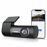 Dashcam Auto, KAWA 2K 1440P Voll QHD Dashcam - 360 Grad Drehbares Gehäuse Eingebautes WLAN, Notfallaufnahme und G-Sensor,145°Weitwinkel,WDR mit Super-nachtsicht, APP Steuerung, Loop-Aufnahm,D6