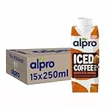 Alpro Iced Coffee Geröstete Mandel – Kaffee mit Mandeldrink – Von Natur aus laktose- und glutenfrei – Vegan und ideal für unterwegs – 15 x 250 ml