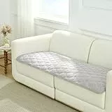 COZY KISS Kühlende Sofa überzug, Q-Max  0.4, Waschbar Sommerliche Kühlende Sofabezug & Autositzschoner, Flüssigkeitsdichte Katzematte, Alljahres-Auflage für Haustiere, 70x180cm, Grau