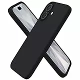 ORNARTO für iPhone 17 Hülle Silikon 6,3 Zoll, dünne Handyhülle iPhone 17 aus Flüssigsilikon, Kratzfeste und stoßfeste Schutzhülle iPhone 17 Case(2025) - Schwarz
