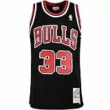 Mitchell & Ness Swingman Scottie Pippen Chicago Bulls 97/98 Trikot Jersey (DE/NL/SE/PL, Alphanumerisch, XL, Regular, Regular, Black)