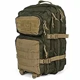 Mil-Tec US Assault Pack Tagesrucksack (36L) • Taktischer Militär Rucksack mit MOLLE-System • Bundeswehr Rucksack, Outdoor Wanderrucksack, Reiserucksack für Camping & Einsatz • Ranger Green/Coyote, L