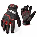 Sicherheits Arbeitshandschuhe Herren,Mechanikerhandschuhe mit Touchscreen,Arbeitshandschuh mit Schlagschutz und Vibrationsdämpfung,Vibration-Schutz-Handschuhe für Autos,Motorräder,Versorgungsarbeiter