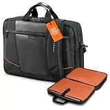 Everki Flight Briefcase – Laptoptasche für Notebooks bis 16 Zoll (40,6 cm) mit Akten- und Zubehör-Fach, Trolley-Lasche und weiteren hochwertigen Funktionen, Schwarz
