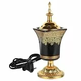 SOLUSTRE Elektrischer Weihrauchbrenner Arabischer Keramik Censer für Schlafzimmer Aromatherapie Raumduft Dekorativ und